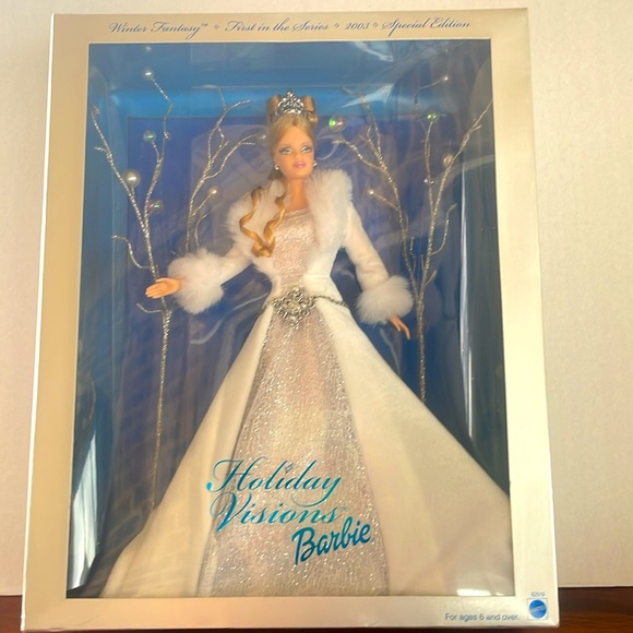 2003 Barbie Holiday Visions Winter Fantasy 1st In Series Special Edition - Picture 1 of 9